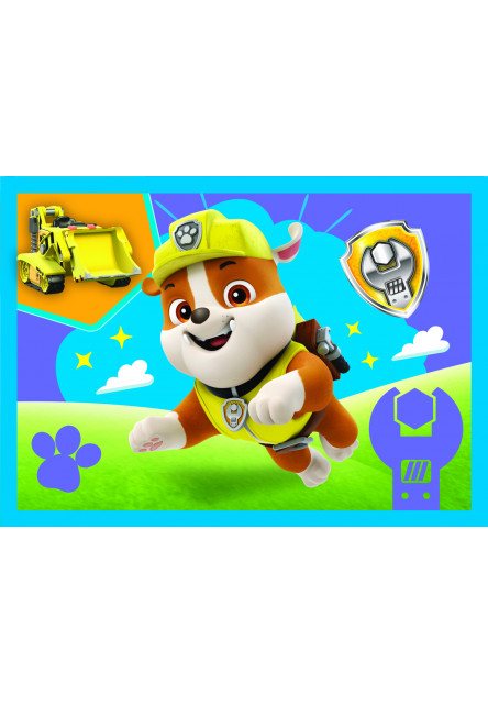 Trefl Puzzle 4v1 - Šteniatka v behu / Viacom PAW Patrol