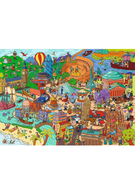 Trefl Puzzle Kolekcia Spy Guy Lost: Európa 500 dielikov