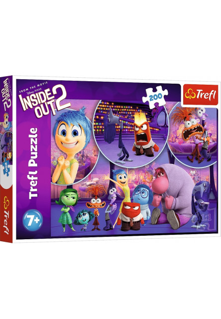 TREFL Puzzle V hlave 2: Detské emócie 200 dielikov