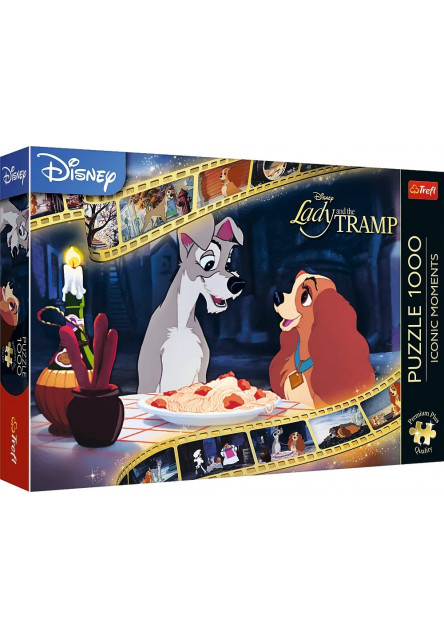 Trefl Puzzle 1000 Premium Plus Quality Ikonické momenty Lady and the Tramp