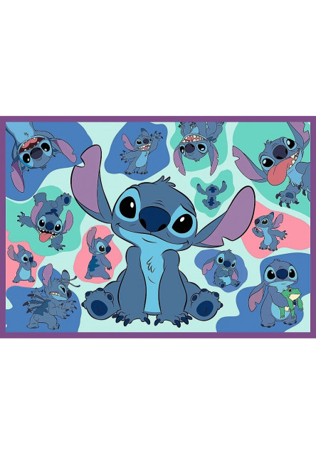 Trefl Puzzle Lilo & Stitch 4 x 250 dielikov Úžasný Stitch