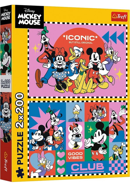 Trefl Disney puzzle 2 x 200 dielikov Čas s priateľmi