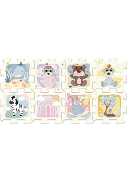 Trefl penové puzzle Treflíkovci a medvedík