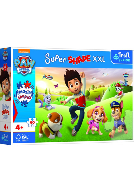 Trefl Puzzle Paw Patrol Super Shape 60 XXL dielikov