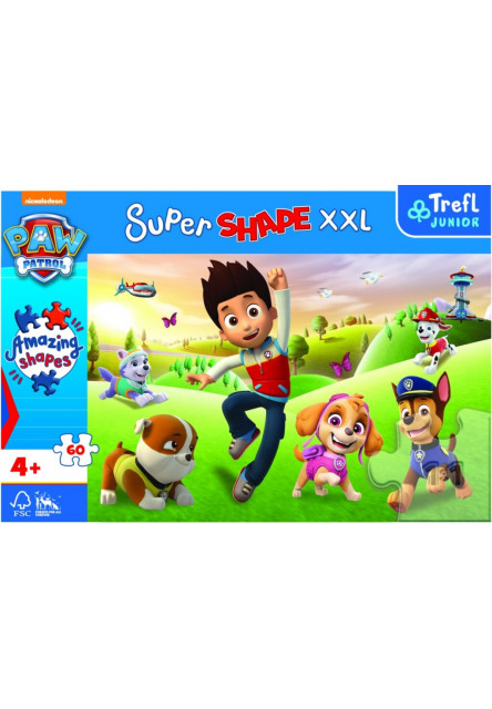 Trefl Puzzle Paw Patrol Super Shape 60 XXL dielikov