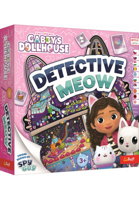 Trefl Rodinná hra Detektív Mňau, Gabby's Dollhouse