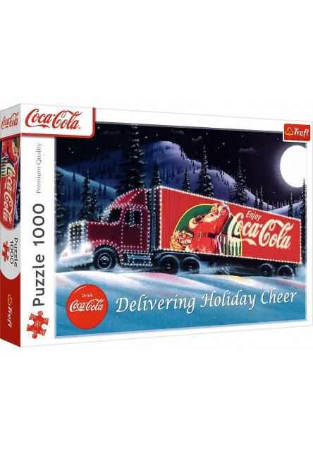 Trefl Puzzle 1000 Coca-Cola: Vianočný karavan