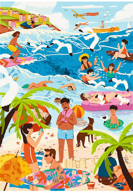 Trefl Puzzle 1000 Premium Plus - V horúčave prázdninovej sezóny