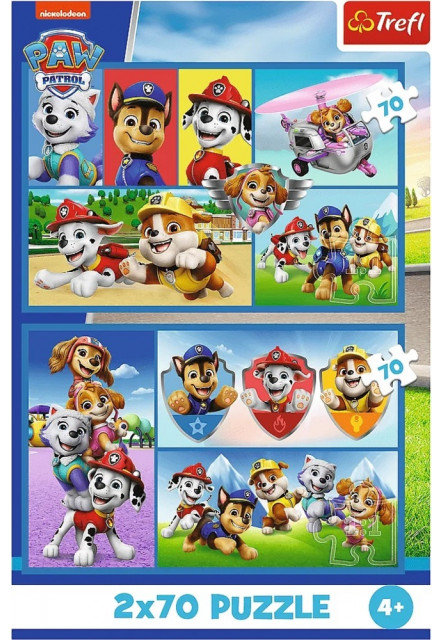 Trefl Puzzle 2 x 70 Pravidlá Paw Patrol