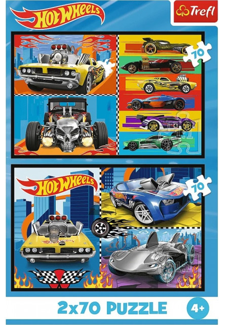 Trefl Puzzle 2 x 70 Hot Wheels Autá