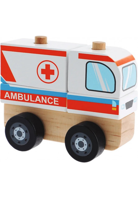 Trefl Drevená skladačka Ambulancia