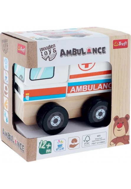 Trefl Drevená skladačka Ambulancia