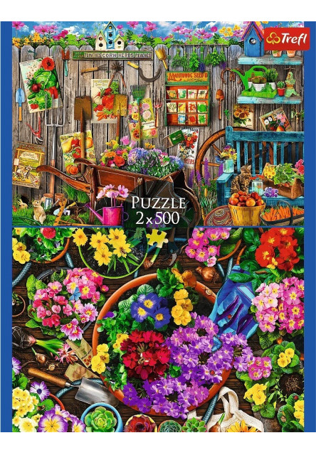 Trefl Puzzle 2x500 Záhradné práce