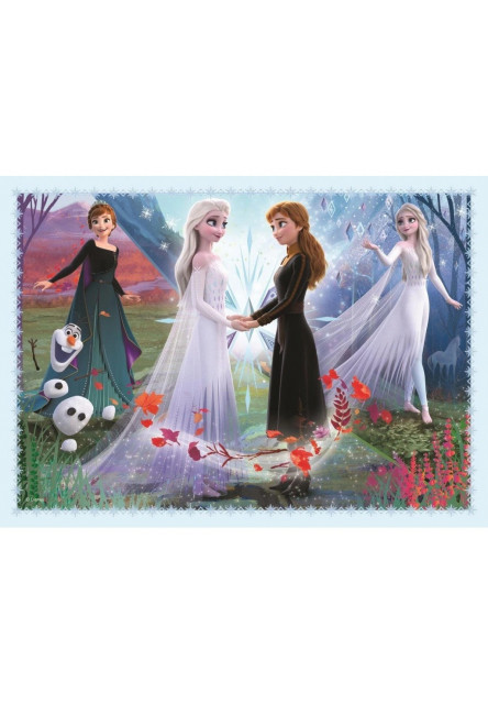 Trefl Puzzle 4v1 Magie v lese / Disney Frozen 2