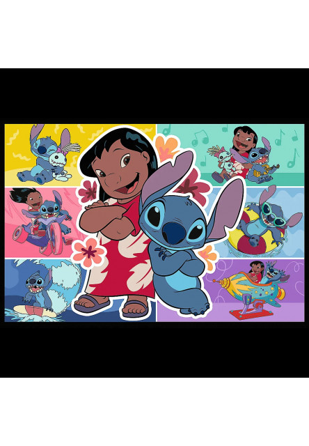 Trefl Puzzle 2 x 200 Stitch - Veselý život Stitcha