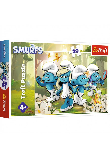 Trefl Puzzle 30 Šmolkovské dobrodružstvá