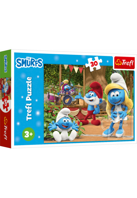 Trefl Puzzle 30 Šmolinka a Šmolkovia