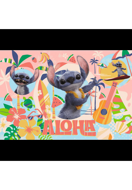 Trefl Puzzle 100 Stitch a priatelia v akcii