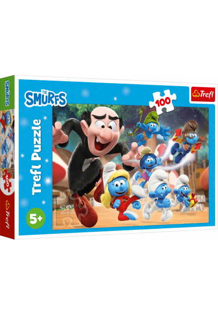 Trefl Puzzle 100 Šmolkovia / Lekcie Otecka Šmolka