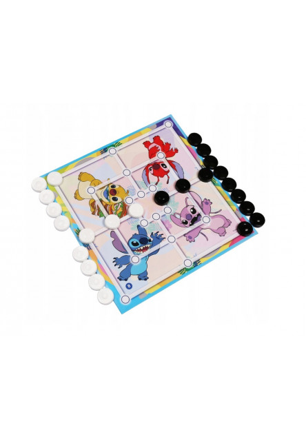 Trefl Hra Dáma a Mlyn -  Lilo & Stitch