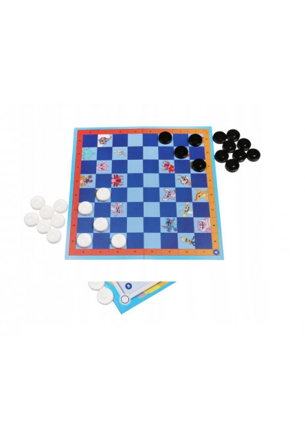 Trefl Hra Dáma a Mlyn -  Lilo & Stitch