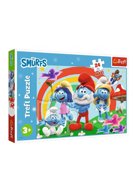 Trefl Puzzle MAXI 24 - Šmolkovia / Šmolkový deň