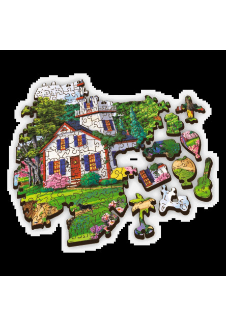 Trefl Drevené puzzle 501 - Letné útočisko