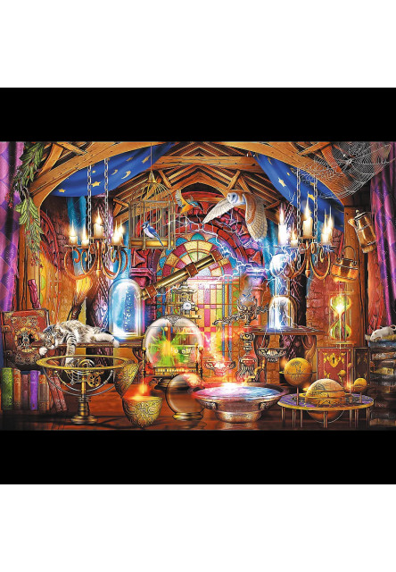 Trefl Drevené puzzle 1000 - Magická komnata