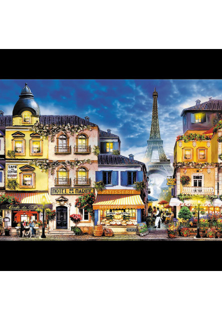 Trefl Drevené puzzle 1000 - Francúzska ulička