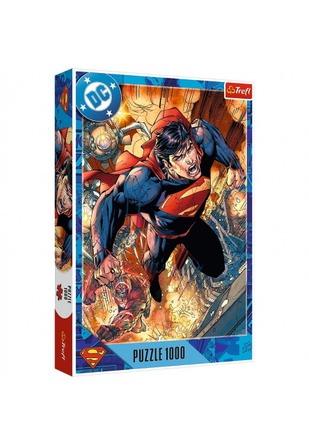 Trefl Puzzle 1000 Superman v akcii