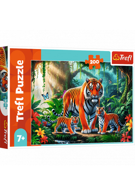 Trefl Puzzle 200 Tigrie zvyky
