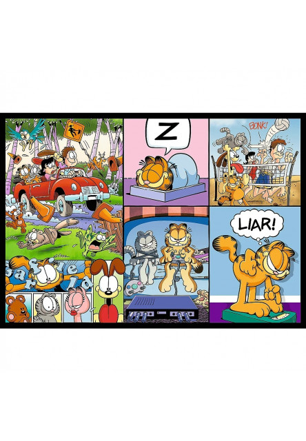 Trefl Puzzle 4x250 Garfield nemá rád pondelky