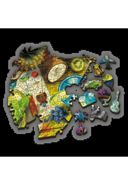 Trefl Drevené puzzle 501 - Farebné koktaily