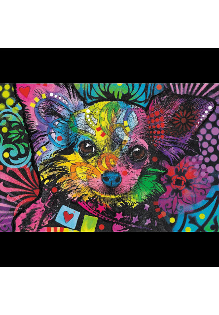 Trefl Drevené puzzle 501 - Farebné šteniatko