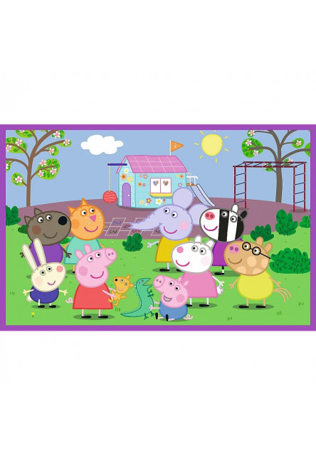 Trefl Puzzle 2x24 Prasiatko Peppa / Peppa na ihrisku