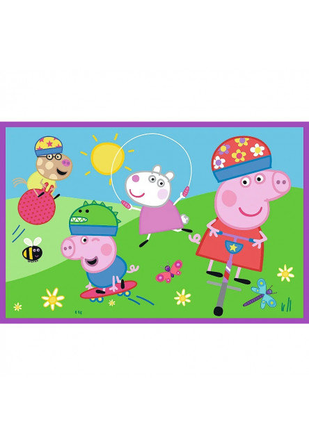 Trefl Puzzle 2x24 Prasiatko Peppa / Peppa na ihrisku