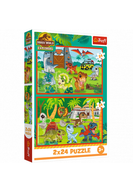 Trefl Puzzle 2x24 Jurský svet / Malí dinosauri