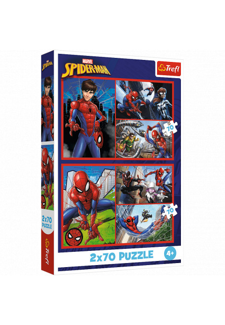 Trefl Puzzle 2x70 Spiderman / Pavúčie príbehy