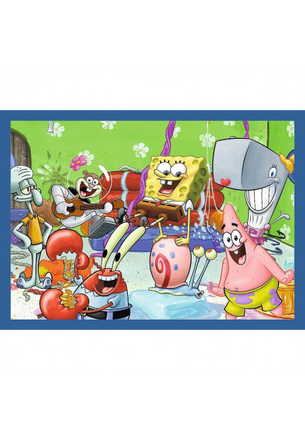 Trefl Puzzle 4v1 SpongeBobov podmorský život