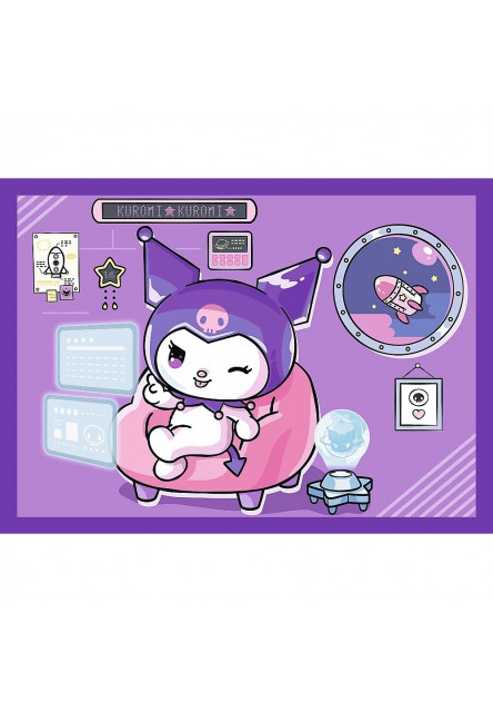 Trefl Puzzle 4v1 Deň s Kuromi / Hello Kitty