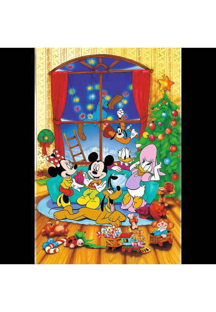 Trefl Puzzle 600 Výročné - Mickey Mouse a priatelia / Vianoce