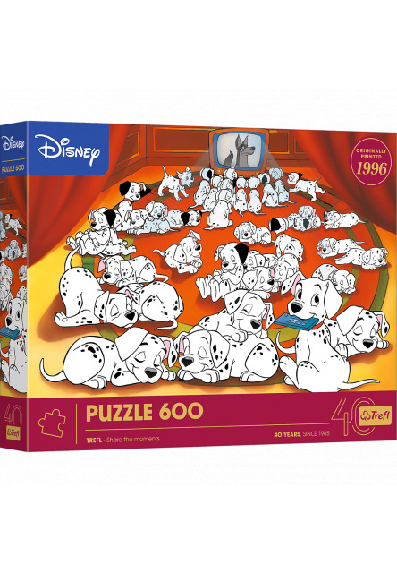 Trefl Puzzle 600 Výročné - 101 dalmatíncov