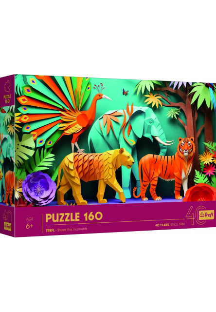 Trefl Puzzle 160 Výročné - Paper Art: Džungle