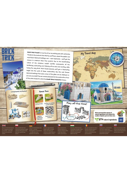 Trefl Brick Trick Travel: Santorini M 260 dielov