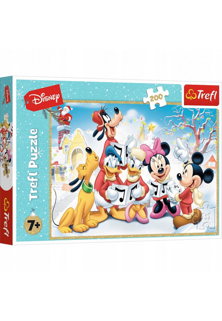 Trefl Puzzle Mickey Mouse 200 dielikov, Vianoce