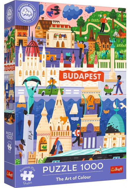 Trefl Premium Plus Quality 1000 dielikov The Art of Color: Budapešť, Maďarsko, Majstrovstv