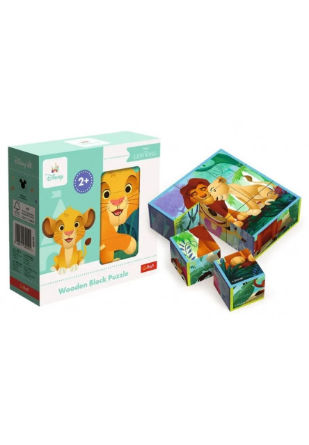 Trefl Drevené  kocky, Leví kráľ