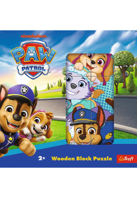 Trefl Drevené  kocky Paw Patrol