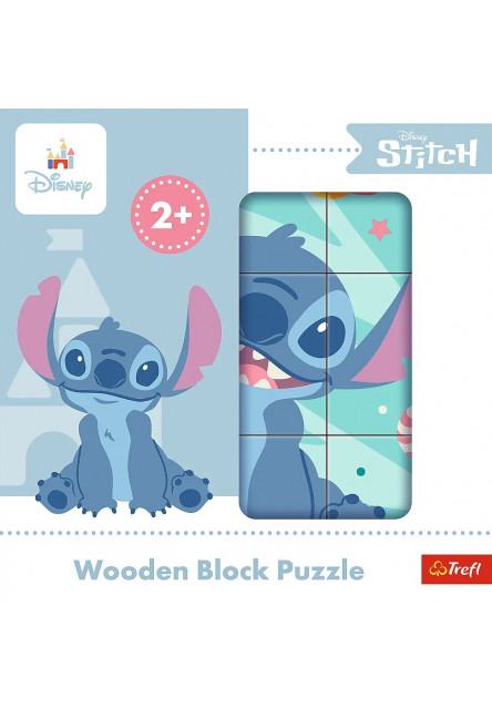 Trefl Drevené  kocky, Lilo a Stitch
