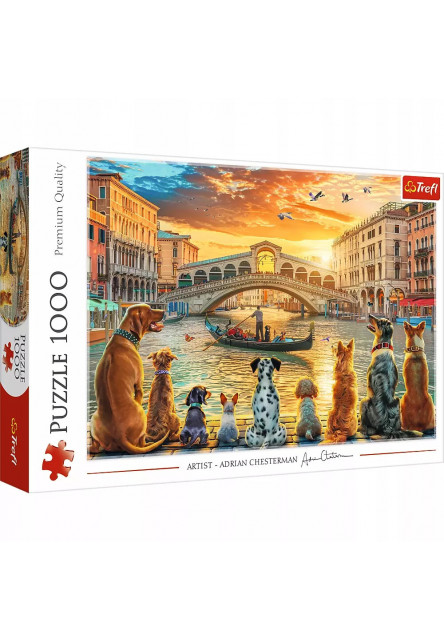 Trefl 1000-dielne puzzle: Šteniatka v Benátkach
